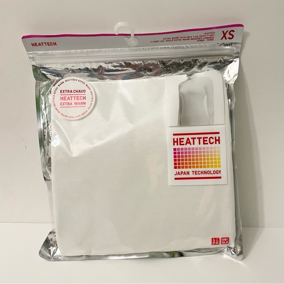 Uniqlo Heattech White Thermal Top Womens XS - Picture 1 of 15